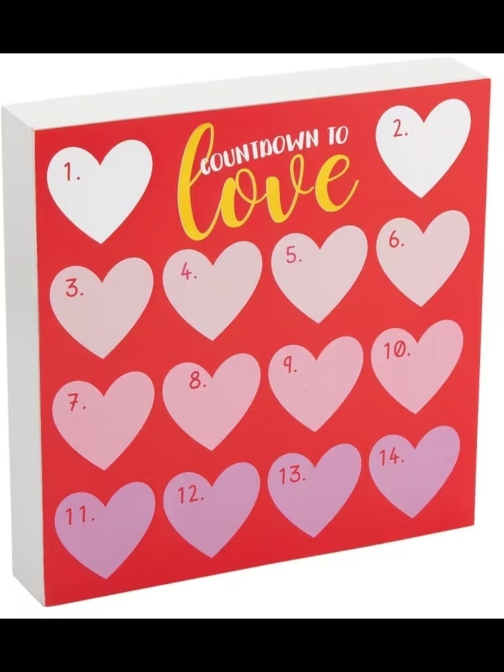 Countdown to Love Tabletop Sign